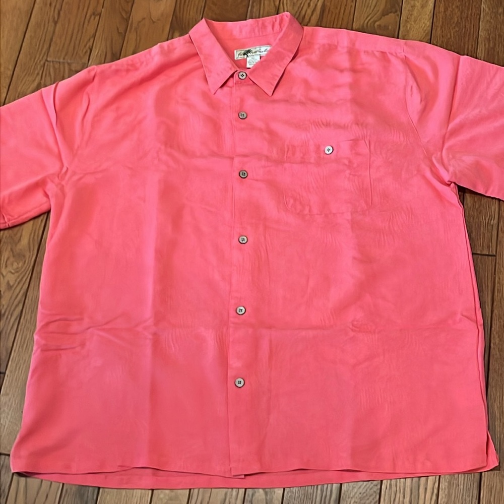 Joe Marlin tropical summer button-down shirt 3XLT